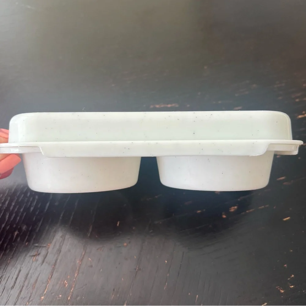 White Speckled Food Storage Container